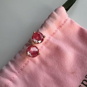 KATE SPADE DEEP PINK/RED EARRINGS